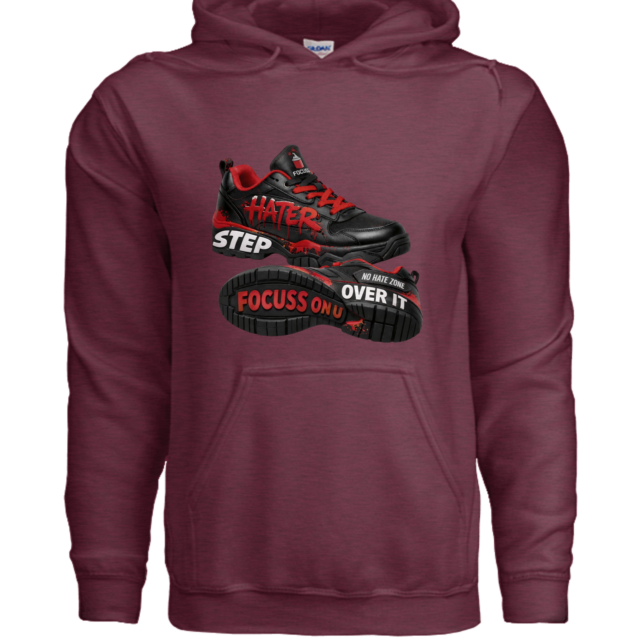 Heather Sport Dark Maroon - G185 - FRONT