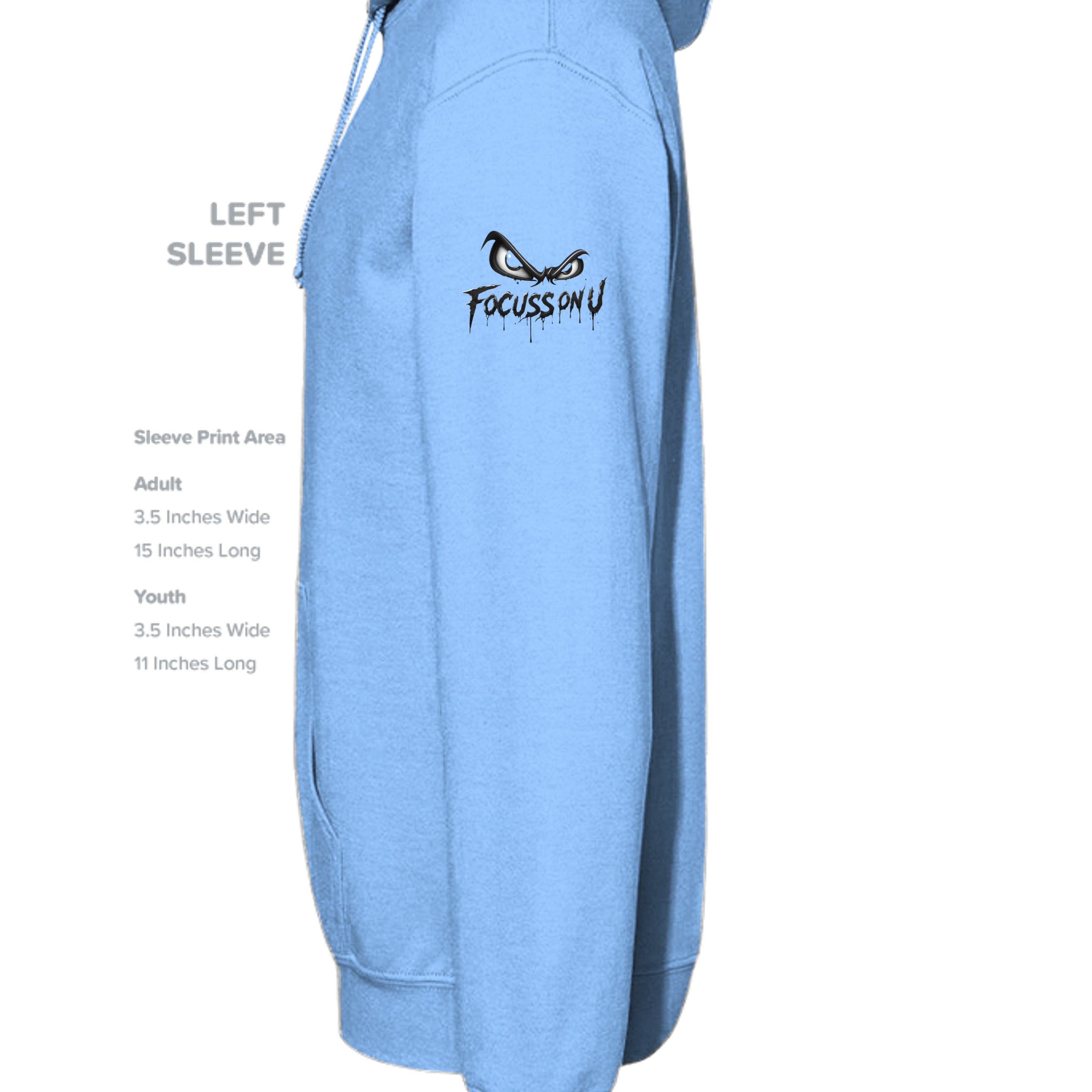 CAROLINA BLUE - G185 - SLEEVE_LEFT